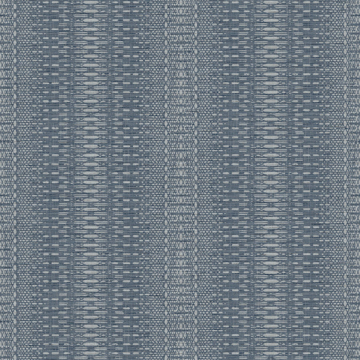 Market Stripe Navy Wallpaper by York Wallcoverings Simply Farmhouse Covers about 56.4 square feet 20.5-in by 33-ft long roll Unpasted 20.5 - Fabric Carolina -