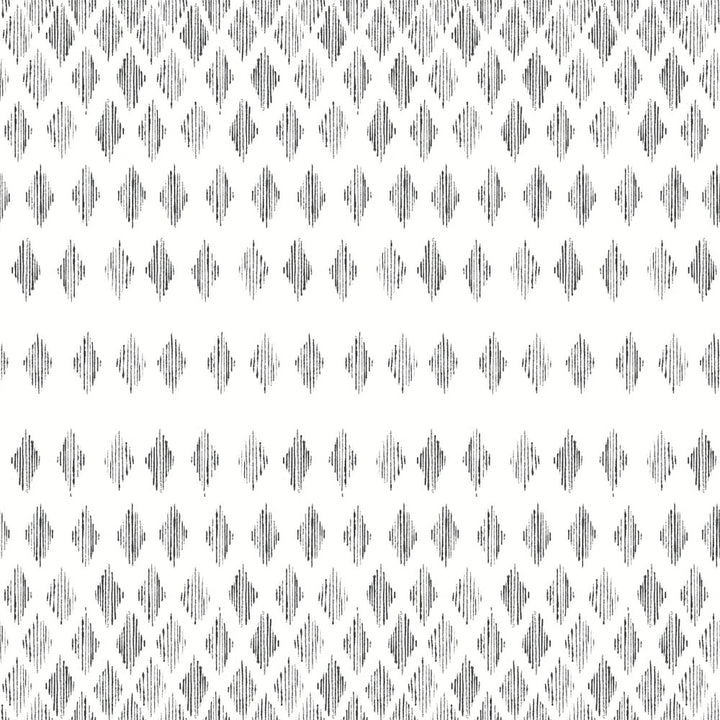 Diamond Ombre Black & White Wallpaper by York Wallcoverings Simply Farmhouse Covers about 56.4 square feet 20.5-in by 33-ft long roll Unpasted 20.5 - Fabric Carolina -