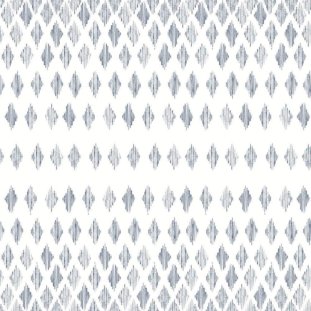 Diamond Ombre Navy & White Wallpaper by York Wallcoverings Simply Farmhouse Covers about 56.4 square feet 20.5-in by 33-ft long roll Unpasted 20.5 - Fabric Carolina -