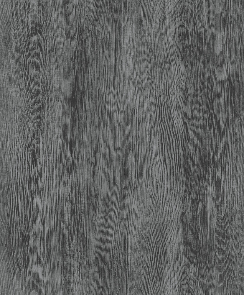 Quarter Sawn Wood Black Wallpaper by York Wallcoverings Simply Farmhouse Covers about 57 square feet 20.86-in by 32.79-ft long roll Unpasted 20.86 - Fabric Carolina -