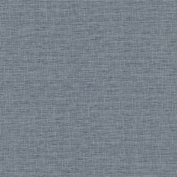 Silk Linen Weave Navy Wallpaper by York Wallcoverings Simply Farmhouse Covers about 56.4 square feet 20.5-in by 33-ft long roll Unpasted 20.5 - Fabric Carolina -