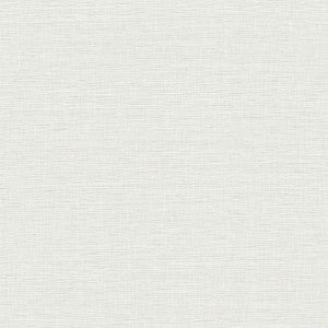 Silk Linen Weave White Wallpaper by York Wallcoverings