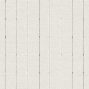 In Stitches Stripe Taupe & Charcoal Wallpaper by York Wallcoverings