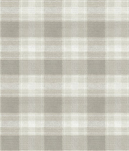 Woven Buffalo Check Linen Wallpaper by York Wallcoverings