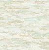 Brushstrokes Metallic Teal and Greige FI70601 by Seabrook Designs Wallpaper