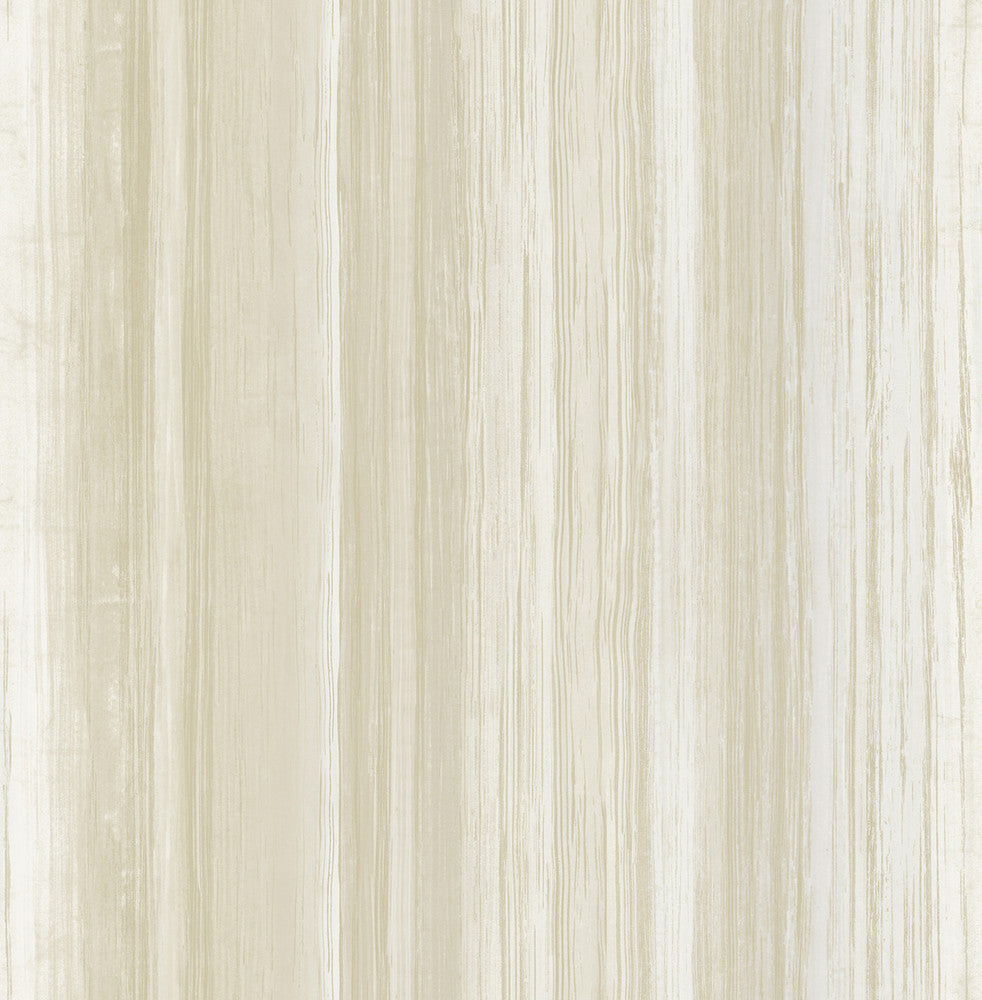 Stripe Metallic Ivory and Sand by Seabrook Wallpaper French Impressionist United States 56.12 20.87" 20.5" - Fabric Carolina -