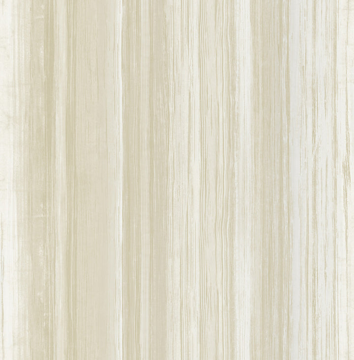 Stripe Metallic Ivory and Sand by Seabrook Wallpaper French Impressionist United States 56.12 20.87" 20.5" - Fabric Carolina -
