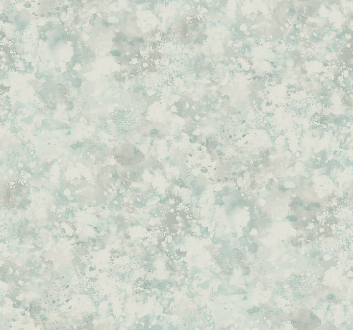 Waterdrop Floral Metallic Sky Blue by Seabrook Wallpaper French Impressionist United States 60.55 24" 27" - Fabric Carolina -