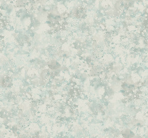 Waterdrop Floral Metallic Sky Blue by Seabrook Wallpaper
