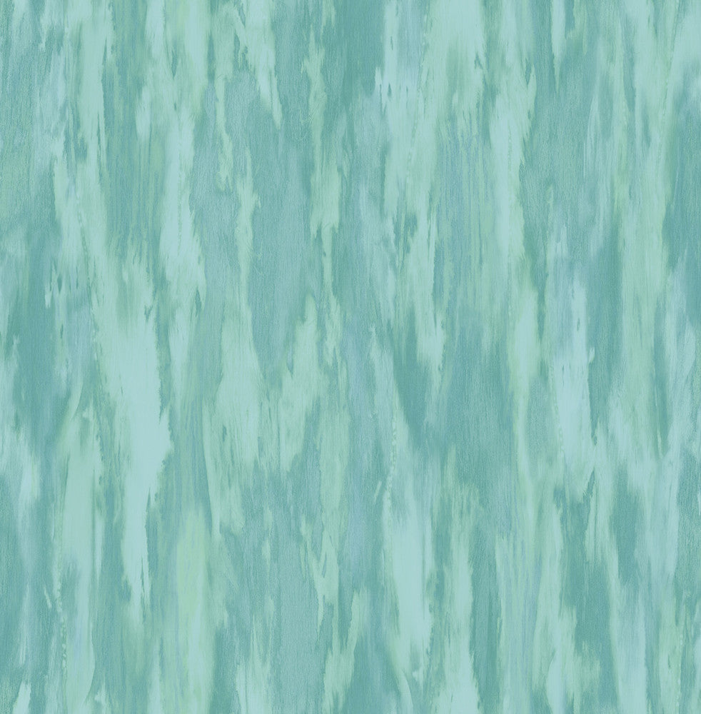 Stria Metallic Turquoise and Aqua by Seabrook Wallpaper French Impressionist United States 56.12 20.87" 20.5" - Fabric Carolina -
