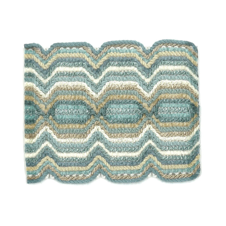 Fiesta 8 Aqua by Stout Trim NEW WORLD TRIM VOLUME II 91%SVI 9%NYL CHINA Horizontal: 1 and Vertical: 0 2.88 in - Fabric Carolina -