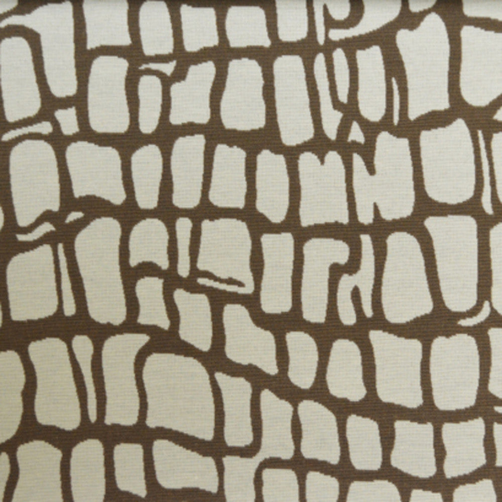 Fiji Col. Coco by Europatex Designer Fabric Pacific 75% Cotton / 25% Polyester V: 16.34" H: 14.96" 57.00 inches - Swanky Fabrics -