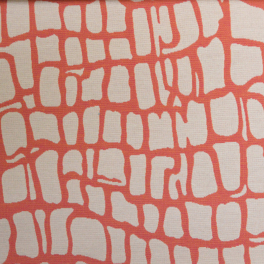 Fiji Col. Coral by Europatex Fabric Pacific 75% Cotton / 25% Polyester V: 16.34" H: 14.96" 57.00 inches - Fabric Carolina -