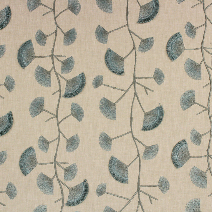 Finchley Mineral by Richloom Fabric See sample 70% POLYESTER, 30% LINEN BASE (100% POLY EMB) USA or Imported N/A </p><p>Repeat: V9" x H 13" 56" - Fabric Carolina -