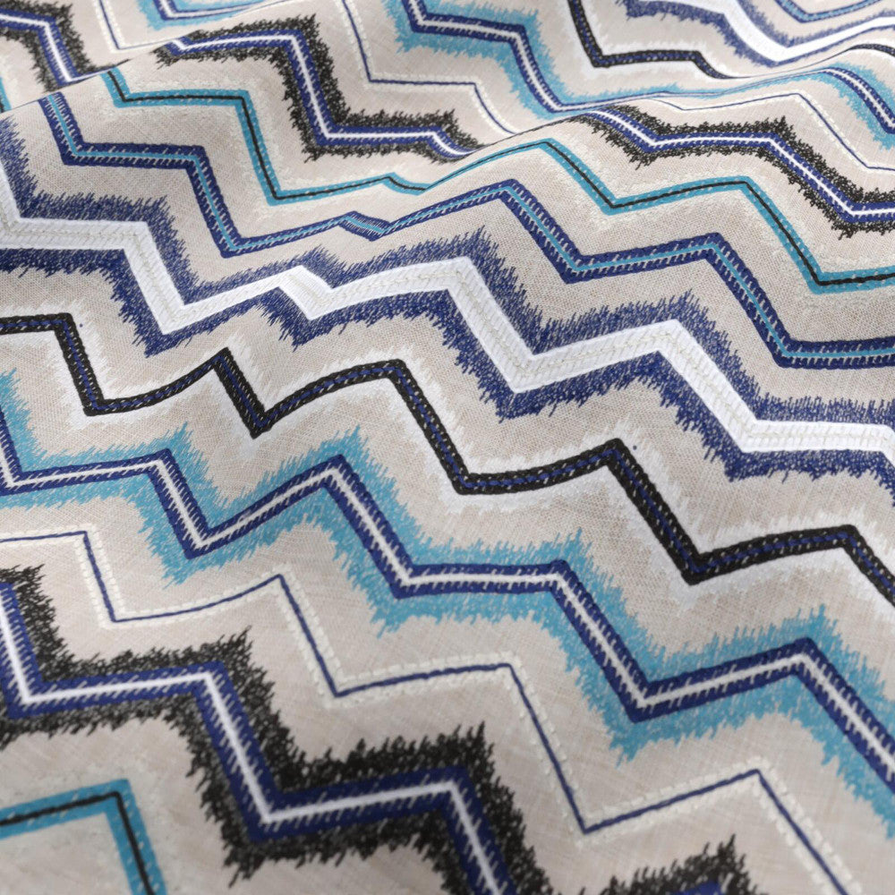 FIN 69J9301 by JF Fabric OCEAN'S AWAY 100% Polyolefin India Horizontal: 3.25 and Vertical: 12.25 54 - Fabric Carolina -