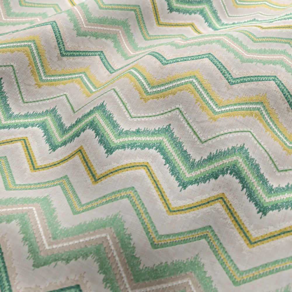 FIN 78J9301 by JF Designer Fabric OCEAN'S AWAY 100% Polyolefin India  Horizontal: 3.25 and Vertical: 12.25 54  - Swanky Fabrics -