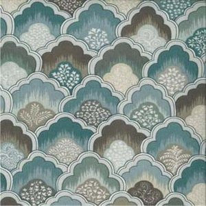 Fiora Blue Citrine 001 by Norbar Fabric See Sample 100% COTTON USA - </p><p>Repeat: Horizontal: 12.625" and Vertical: - 54" - Fabric Carolina -