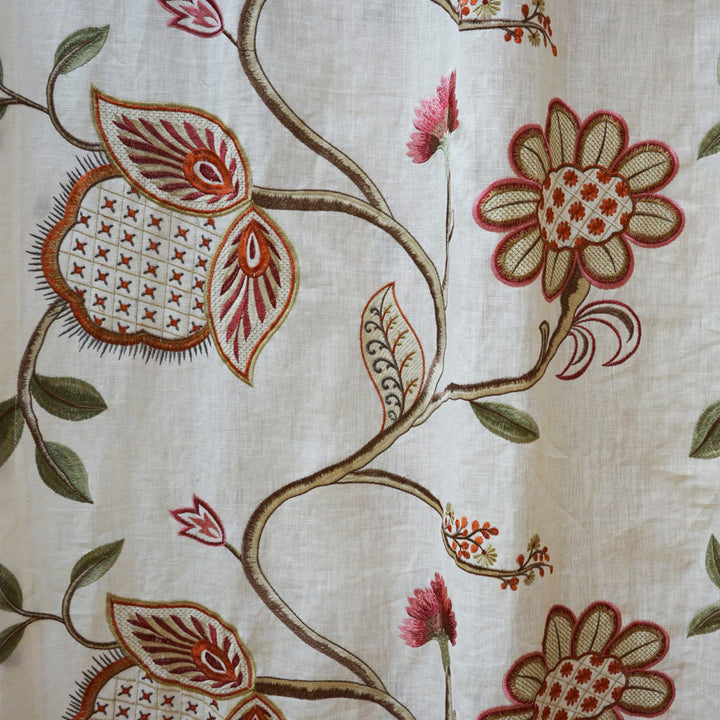 Fiore 26Sj101 by JF Fabric JF Studio 60% Linen, 38% Viscose, 2% Cotton India Horizontal: 24.875 and Vertical: 15.375 54 - Fabric Carolina -