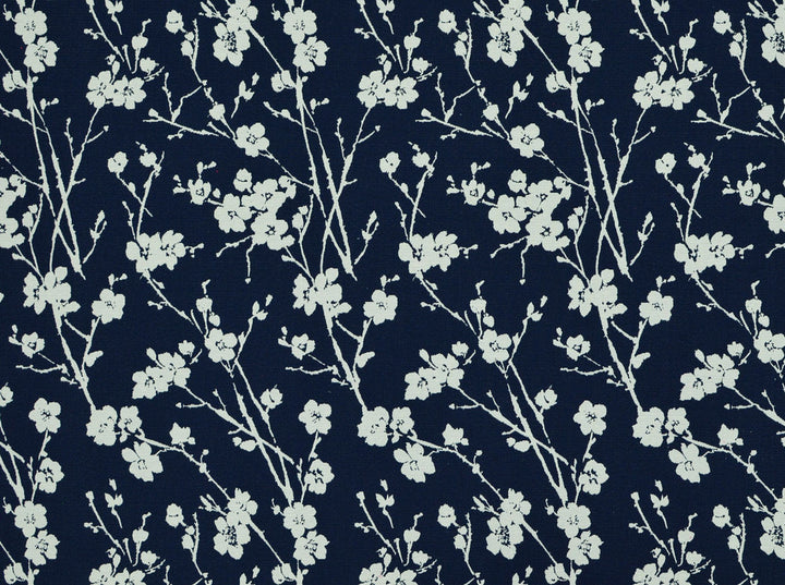 Fiore 593 Indigo by Covington Fabric 60% COTTON, 40% POLYESTER Turkey 100000 Horizontal: 14 and Vertical: 24.5 56 - Fabric Carolina -