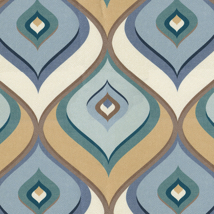 Firenze 306 Caspian by ABBEYSHEA Designer Fabric 100% Polyester CN 15,000 Double Rubs (Wyzenbeek) </p><p>Repeat: Horizontal: 13.5 in. (34.29 cm) up the roll and Vertical: 16.3 in. (41.6 cm) across the roll 56 in. (142 cm) - Swanky Fabrics -