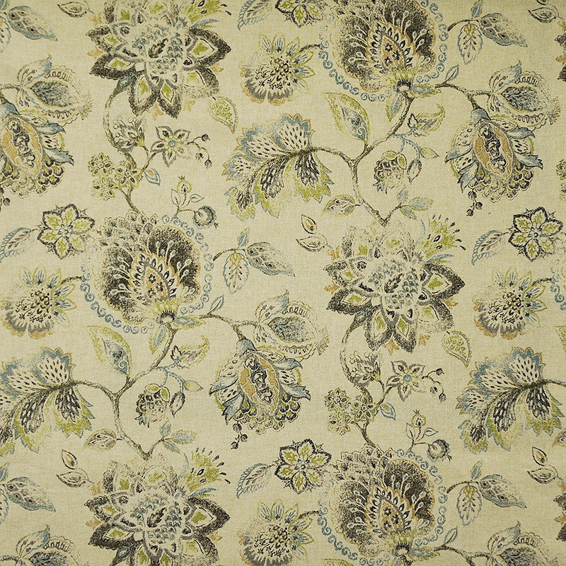 Flower Show # 226 Teatime by Maxwell Fabric COLOR THEORY-VOL.I SEAGLASS 89% COTTON 11% RAYON TURKEY </p><p>Repeat: Horizontal: and Vertical: V&H-27 54" - Fabric Carolina -