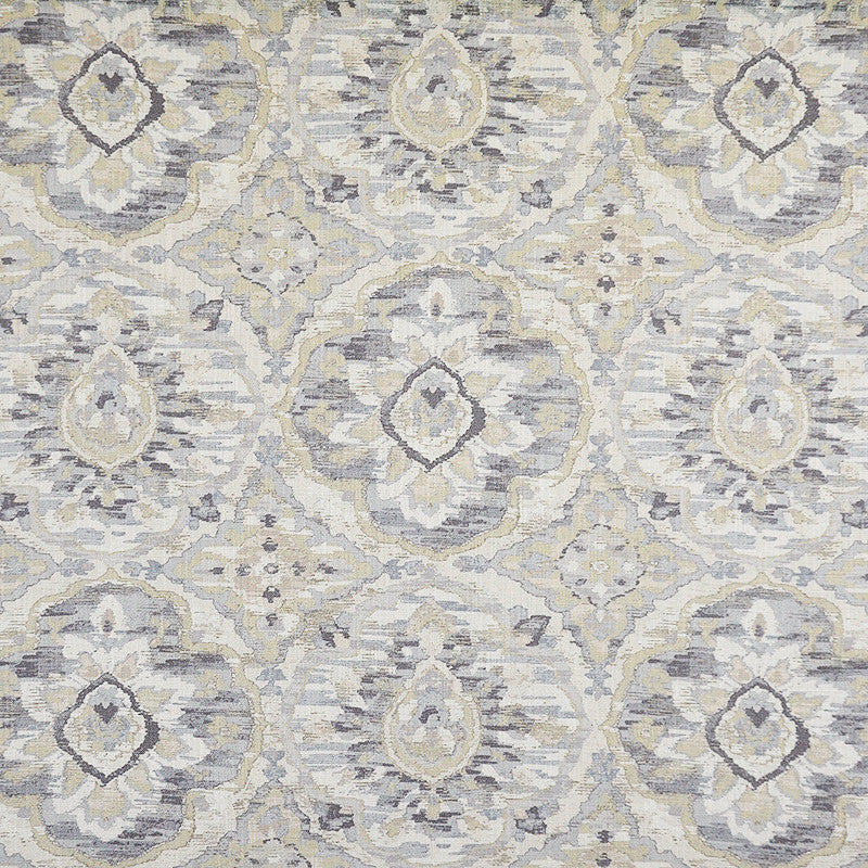 Flair # 313 Frost by Maxwell Fabric COLOR WAVES-PRECIOUS METALS 70% VISCOSE 30% LINEN SPAIN </p><p>Repeat: Horizontal: and Vertical: V&H-27 54" - Fabric Carolina -