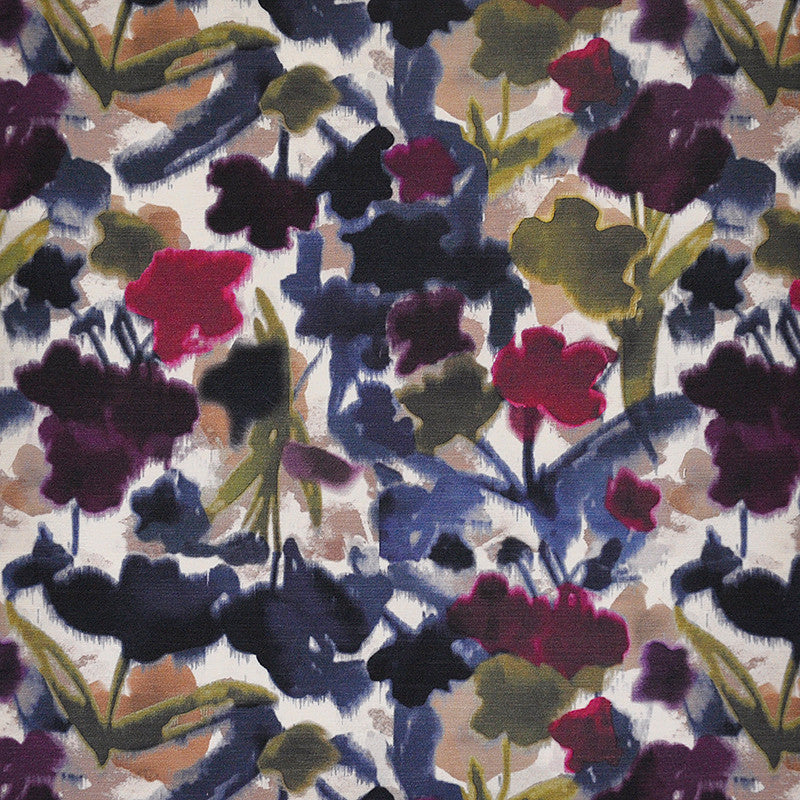 Floral Frenzy # 329 Violet by Maxwell Fabric COLOR THEORY-VOL.II FULL BLOOM 100% POLYESTER SPAIN </p><p>Repeat: Horizontal: and Vertical: V&H-13.75 55" - Fabric Carolina -