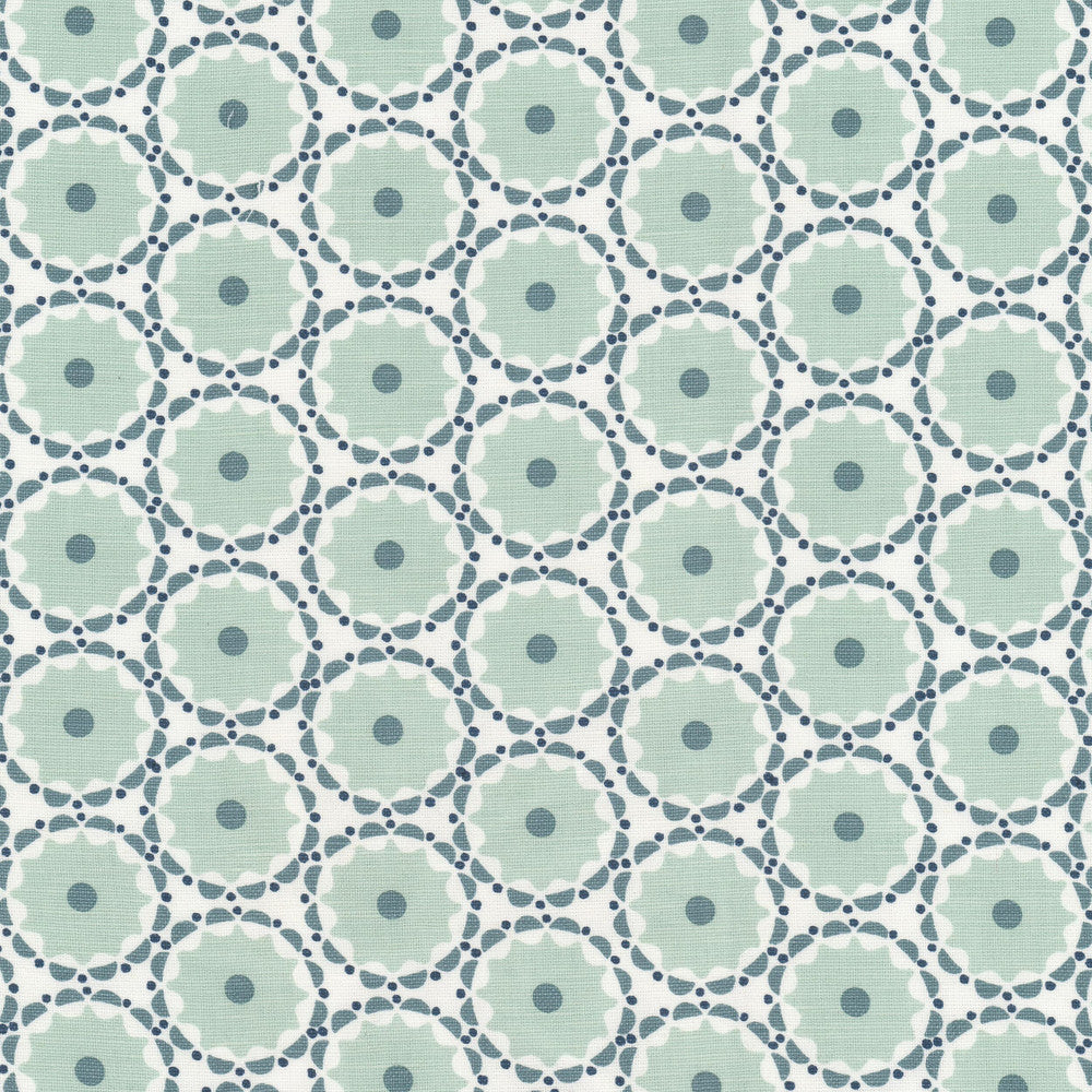 Fleecy 1 Vapor by Stout Fabric RAINBOW LIBRARY VAPOR/SEAGLASS 58%LIN 42%COT INDIA Horizontal: 3.375 and Vertical: 1.875 54 in - Fabric Carolina -