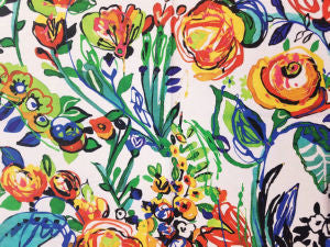 Fleur Fiesta 2 by Norbar Fabric PRISM BRIGHTS 100% COTTON SPAIN 51,000 WYZENBEEK 32"V 27"H 54 - Fabric Carolina -