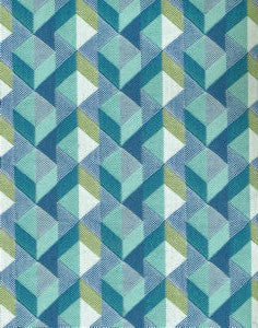 Flirt Oasis 303 by Norbar Fabric PRISM BLUES 86 POLYESTER 14 ACRYLIC INDIA 51,000 WYZENBEEK 2"V 2 1/2"H 54 - Fabric Carolina -