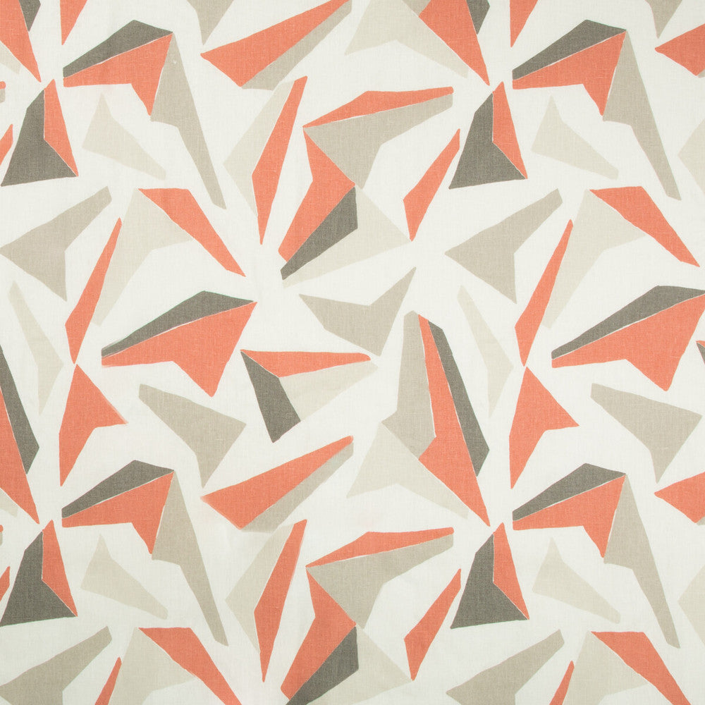 Flock Cinnabar by Kravet Basics Fabric THOM FILICIA ALTITUDE LINEN - 100% China MEDIUM Horizontal: 27 and Vertical: 27 54 - Fabric Carolina -
