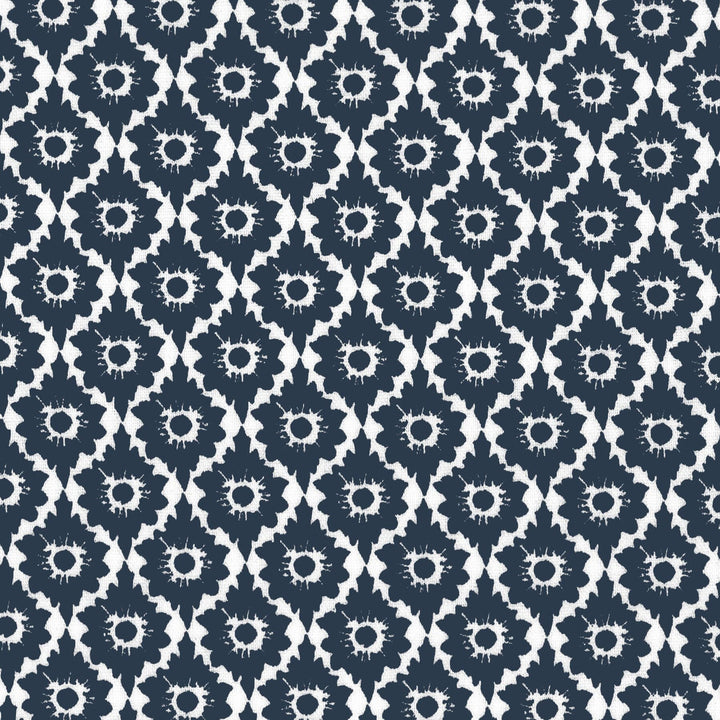 Flurry 3 Navy by Aoc Fabric Aoc Fabric Flurry 3 NavyFabric LA BELLA VITA 50%COT 50%LIN USA </p><p>Repeat: H: 1.500, V: 2.000 54 in - Fabric Carolina -