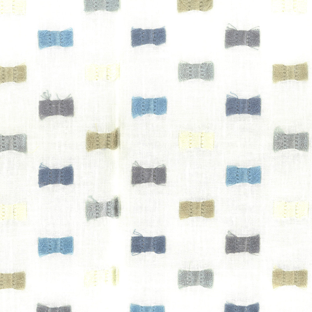 Flutter 3 Blue by Stout Fabric RAINBOW LIBRARY HORIZON/LAKE 100%COT %BEMB INDIA Horizontal: 8.5 and Vertical: 6.375 50.25 in - Fabric Carolina -