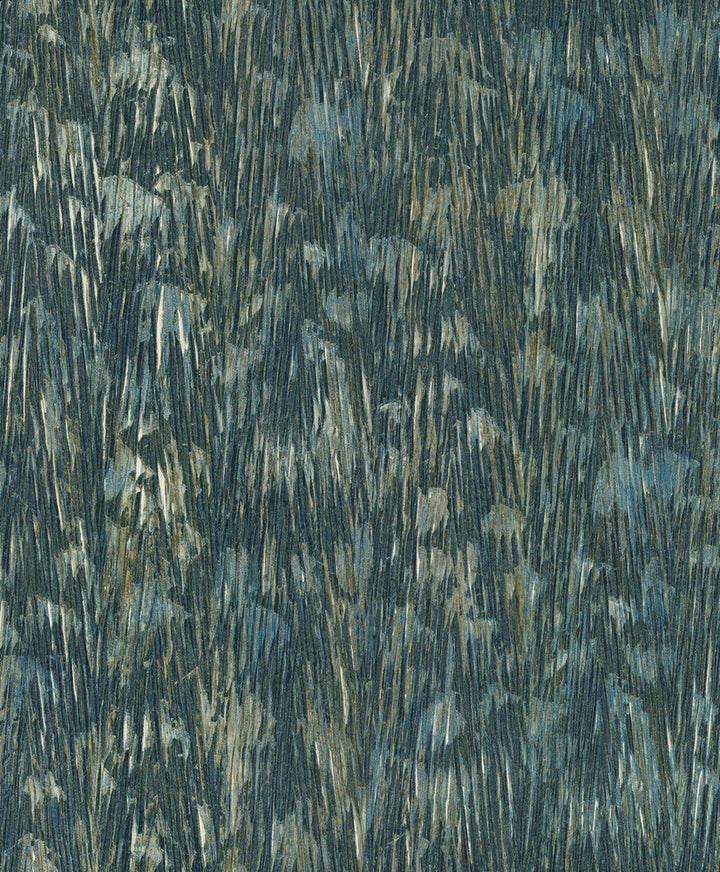 Gilded Plume Teal Wallpaper by York Wallcoverings Formations Covers about 57.2 square feet 20.8-in by 33-ft long roll Unpasted 25.2 - Fabric Carolina -