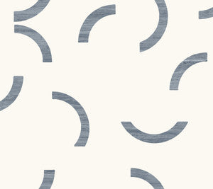 Lunula Navy Wallpaper by York Wallcoverings