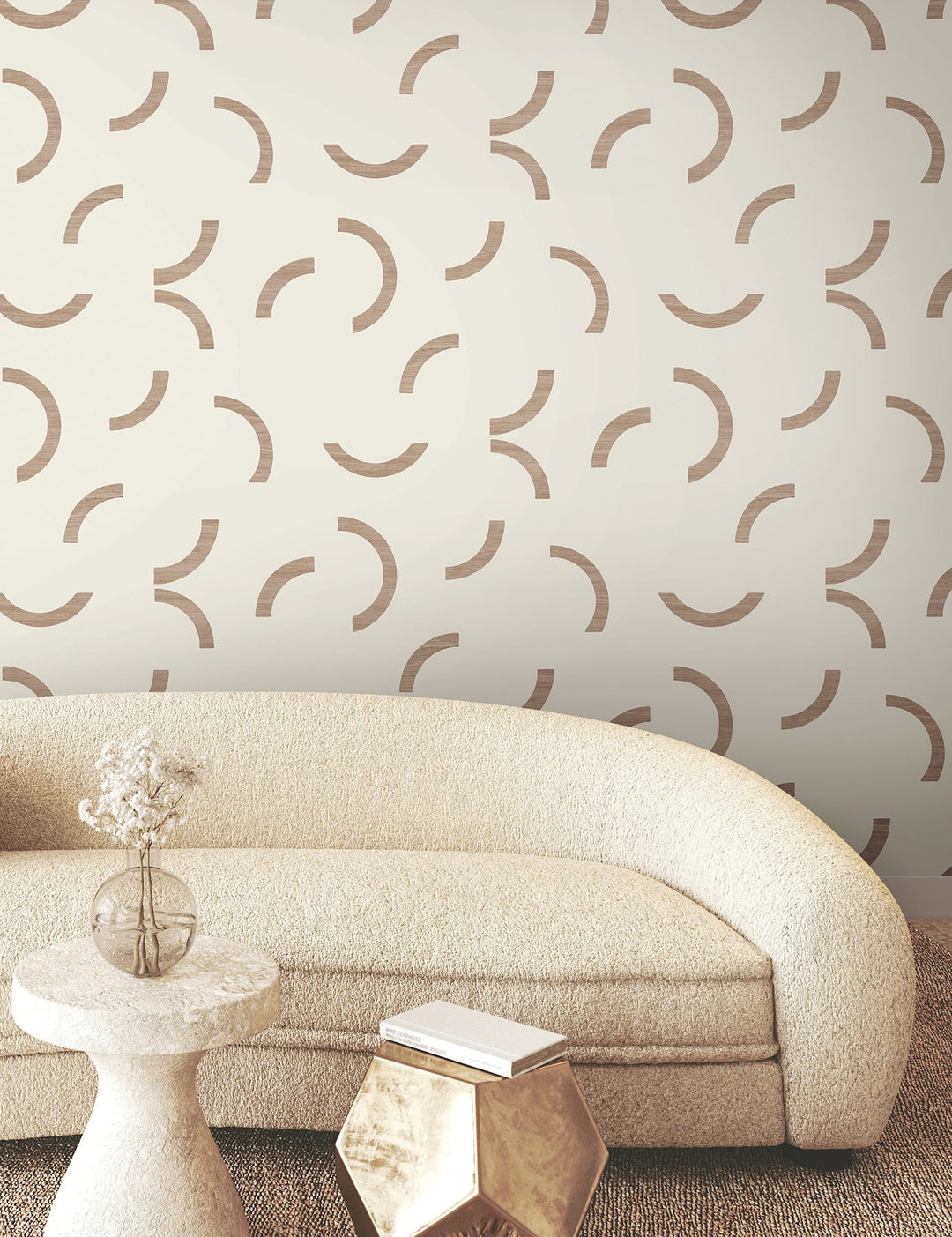 Lunula Clay Wallpaper by York Wallcoverings Designer
