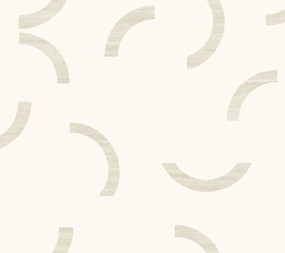 Lunula Ivory Wallpaper by York Wallcoverings Formations Covers about 60.8 square feet 27-in by 27-ft long roll Unpasted 24 - Fabric Carolina -