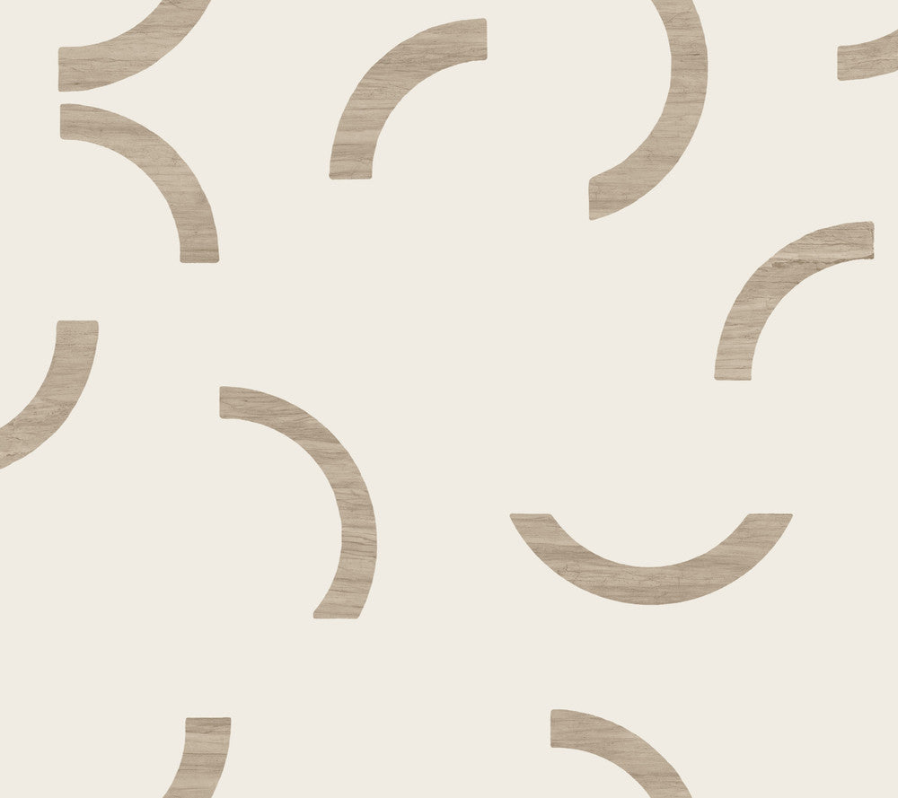 Lunula Taupe Wallpaper by York Wallcoverings Formations Covers about 60.8 square feet 27-in by 27-ft long roll Unpasted 24 - Fabric Carolina -