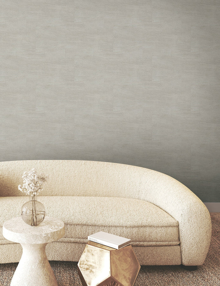 Higher Ground Geo Stone Grey Wallpaper by York Wallcoverings Designer