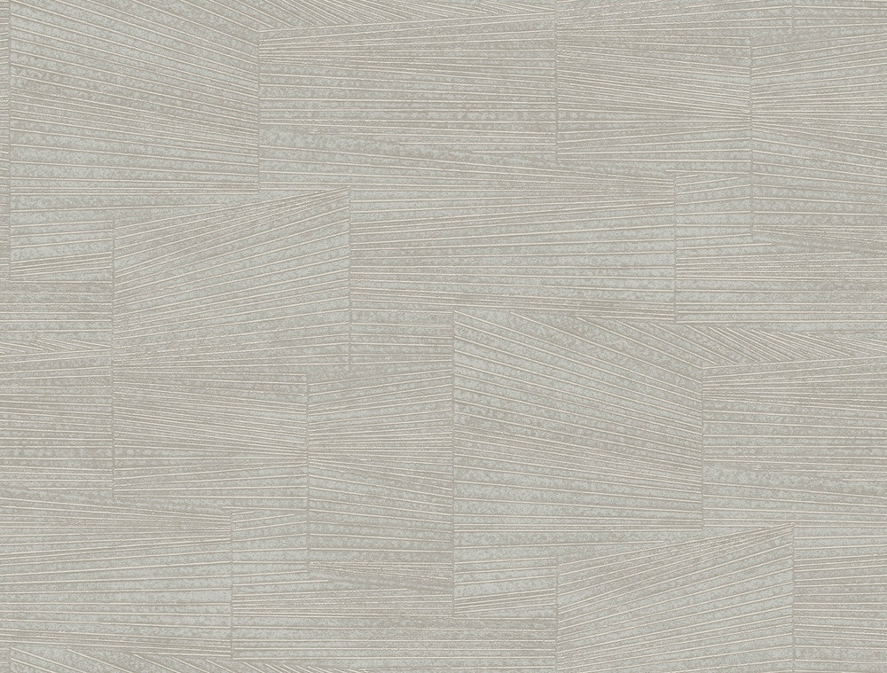 Higher Ground Geo Stone Grey Wallpaper by York Wallcoverings Formations Covers about 60.8 square feet 27-in by 27-ft long roll Unpasted 20.5 - Fabric Carolina -