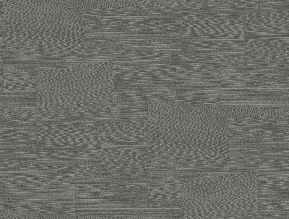 Higher Ground Geo Onyx Wallpaper by York Wallcoverings Formations Covers about 60.8 square feet 27-in by 27-ft long roll Unpasted 20.5 - Fabric Carolina -