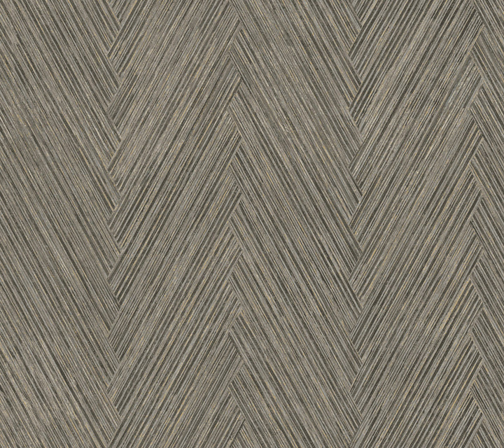 Thatched Chevron Charcoal Wallpaper by York Wallcoverings Formations Covers about 60.8 square feet 27-in by 27-ft long roll Unpasted 24 - Fabric Carolina -