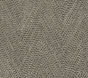 Thatched Chevron Charcoal Wallpaper by York Wallcoverings
