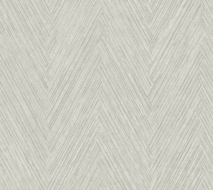 Thatched Chevron Dove Wallpaper by York Wallcoverings Formations Covers about 60.8 square feet 27-in by 27-ft long roll Unpasted 24 - Fabric Carolina -
