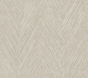 Thatched Chevron Linen Wallpaper by York Wallcoverings