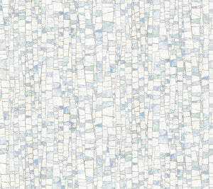 Kaleidoscopic Blue Wallpaper by York Wallcoverings
