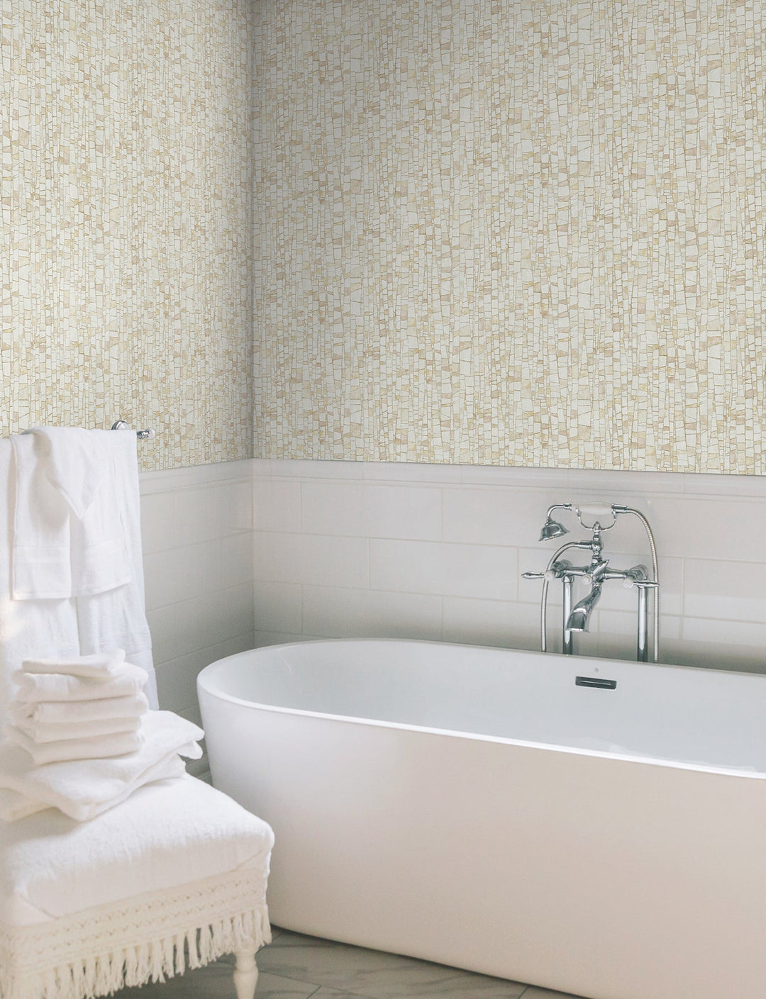 Kaleidoscopic Sun Baked Wallpaper by York Wallcoverings Designer