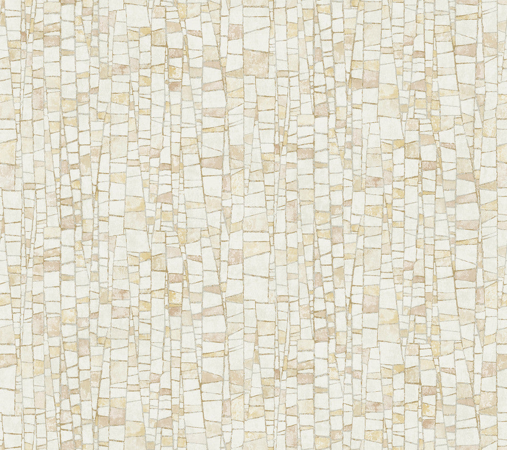 Kaleidoscopic Sun Baked Wallpaper by York Wallcoverings Formations Covers about 60.8 square feet 27-in by 27-ft long roll Unpasted 24 - Fabric Carolina -