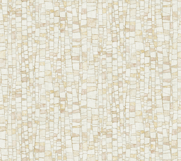 Kaleidoscopic Sun Baked Wallpaper by York Wallcoverings Formations Covers about 60.8 square feet 27-in by 27-ft long roll Unpasted 24 - Fabric Carolina -
