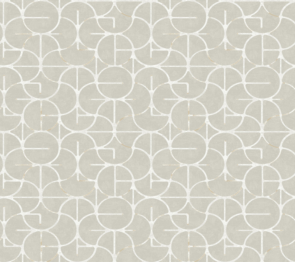 Looking Glass Grey & Silver Wallpaper by York Wallcoverings Formations Covers about 60.8 square feet 27-in by 27-ft long roll Unpasted 24 - Fabric Carolina -